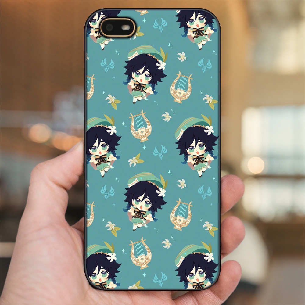 Ốp lưng Oppo A1K viền đen in hình Venti Genshin Impact