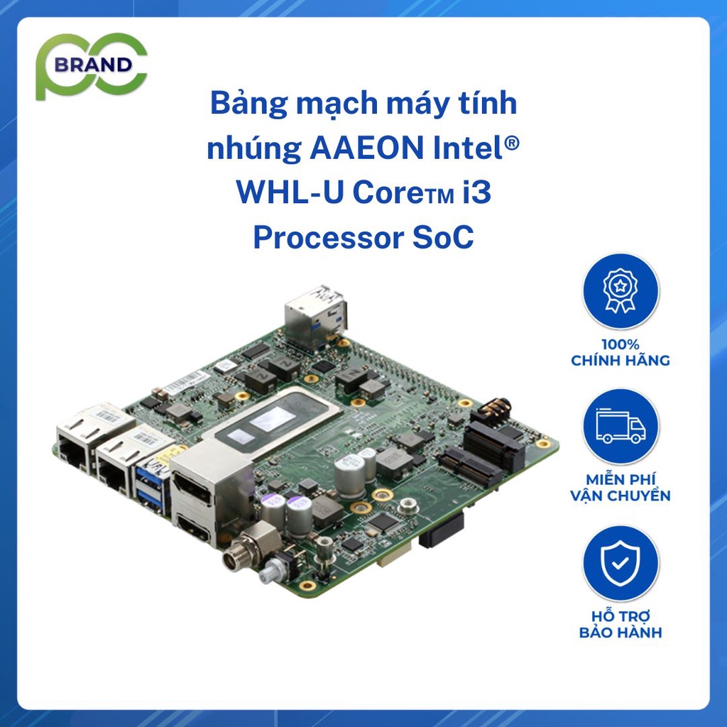 Bảng mạch máy tính nhúng AAEON Intel WHL-U Core i3 Processor SoC - Brand PC