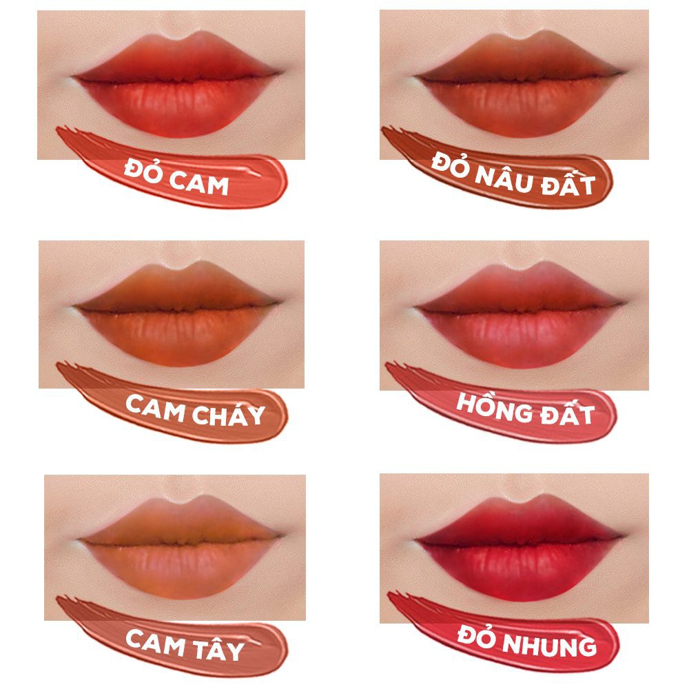 Combo Son kem lì Grace Face Velvet Matte Lipstick 4ml và Phấn nước kiềm dầu Silk Cushion Makeup SPF 40+ PA +++ 15g