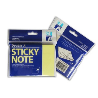 Giấy note 3x4 Double A(76x101)-Vàng