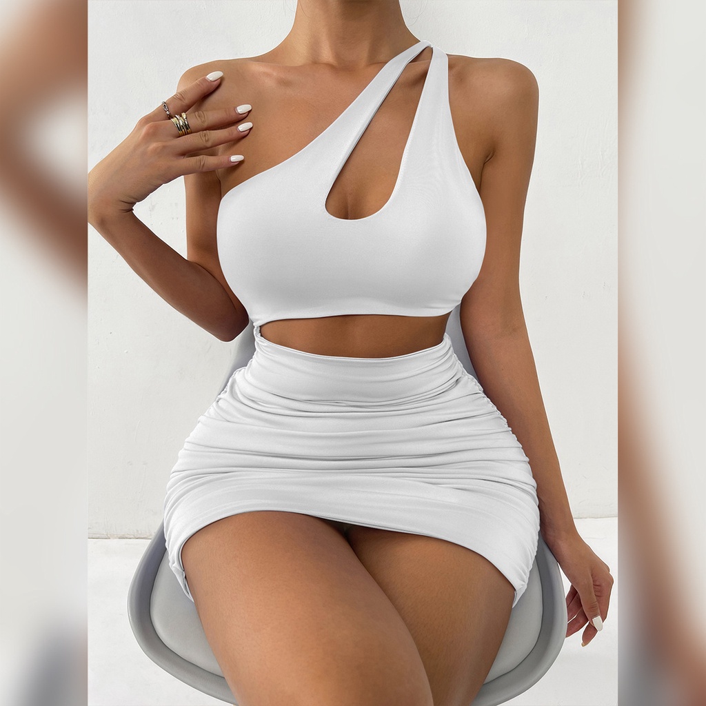 DUNEA Đầm bodycon lệch vai gợi cảm dành cho nữ