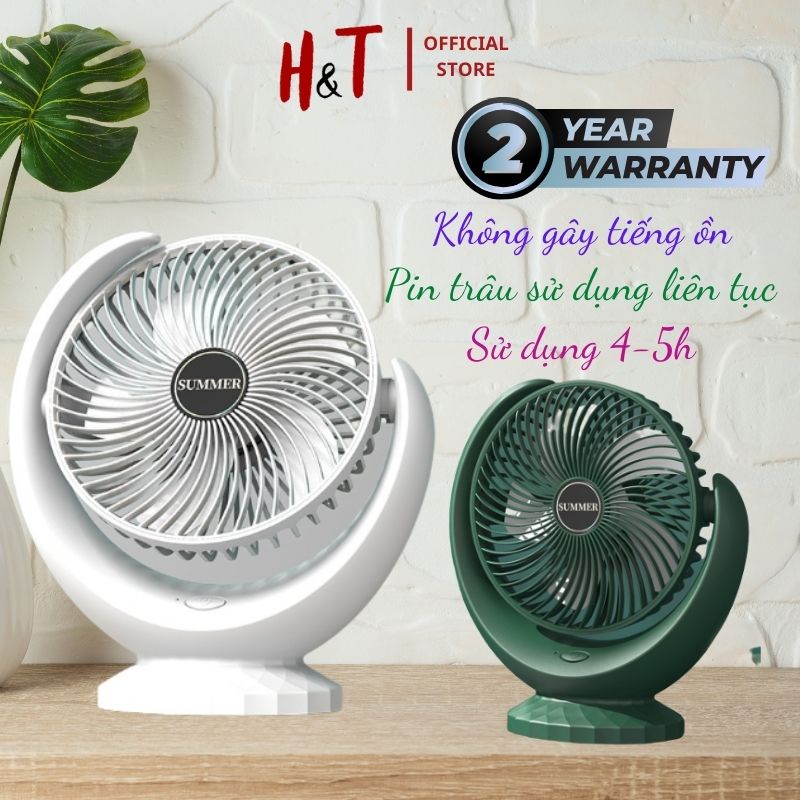 🌞𝓢𝓾𝓶𝓶𝓮𝓻🌞 Quạt tích điện mini để bàn Super công suất lớn 3 chế độ mát. Quạt sạc điện cầm tay làm mát xoay 180 độ