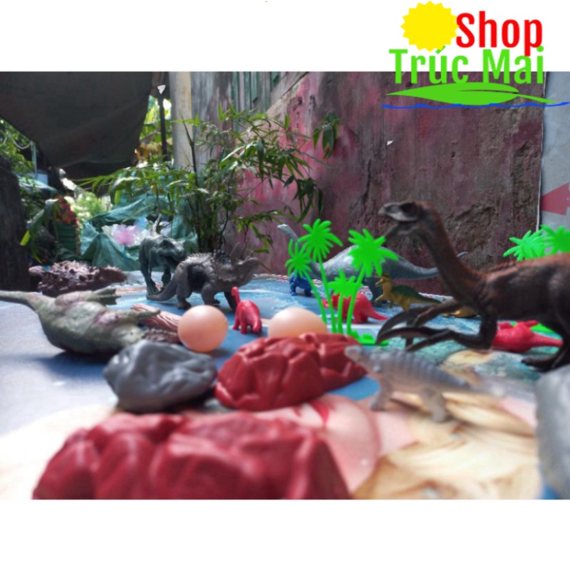Bộ đồ chơi mô hình công viên khủng long cho trẻ em - Đồ chơi mô hình các loài khủng long cho bé trai bé gái