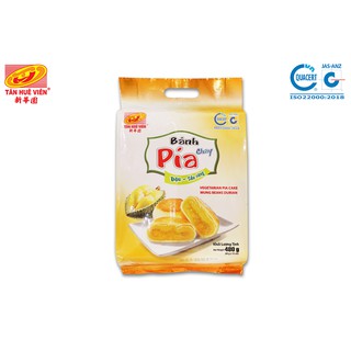 Bánh Pía Kim Sa Chay - Bánh Pía Mini Tân Huê Viên Vị Đậu Sầu Riêng Túi 12 Cái 480g