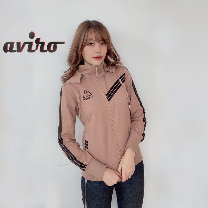 Áo Khoác Chống Nắng Nữ 6 Túi 3 Sọc Aviro Vn