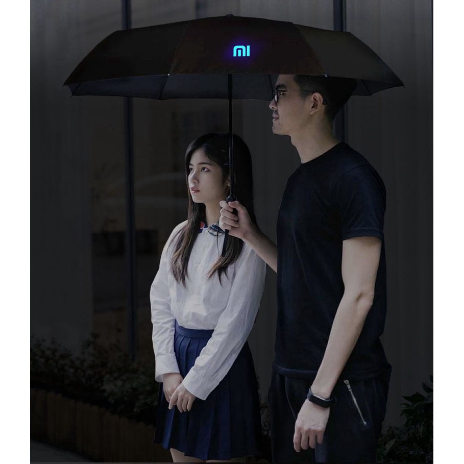 Chiêc du Ô đi mưa mở/đóng tự động XIAOMI cao cấp bản đặc biệt có logo huỳnh quang logo