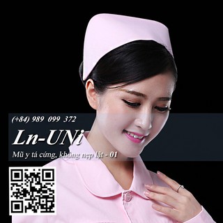 Mũ y tá xinh, không nẹp lật 01 (chỉ còn màu trắng)