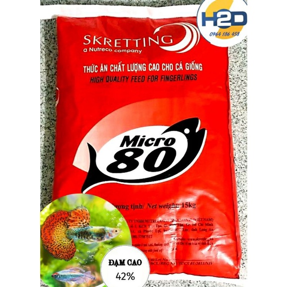 Cám cá Cảnh, Ranchu, Betta, cá 7 màu hạt siêu nhỏ, siêu tăng trọng《0.5Kg》