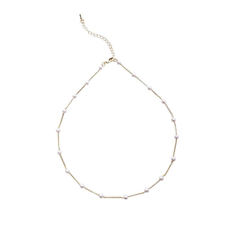 Chocker/ dây chuyền đính ngọc CK406 Mayconer