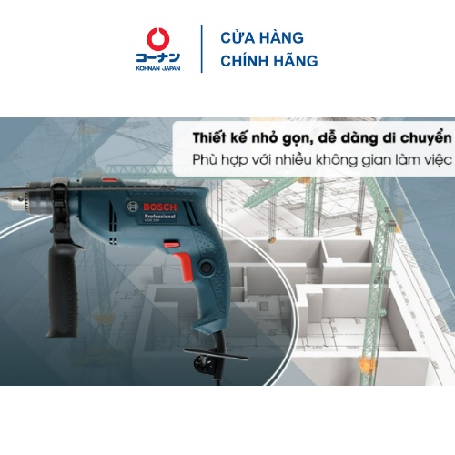 Máy khoan động lực điện Bosch GSB 550W đa năng