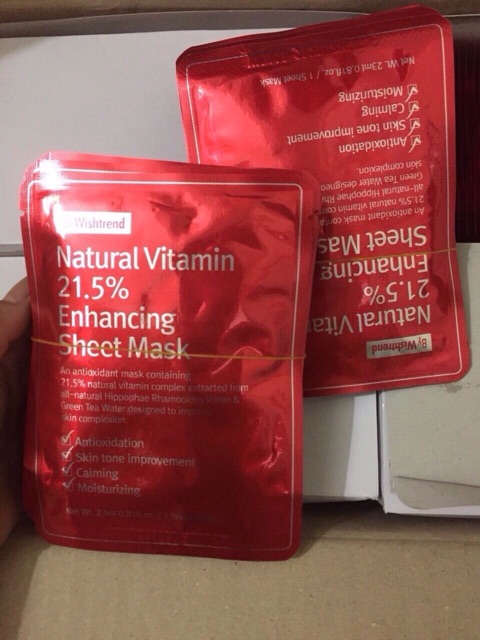Combo 3 miếng mặt nạ giấy Vitamin 21.5 Enhancing Sheet Mask
