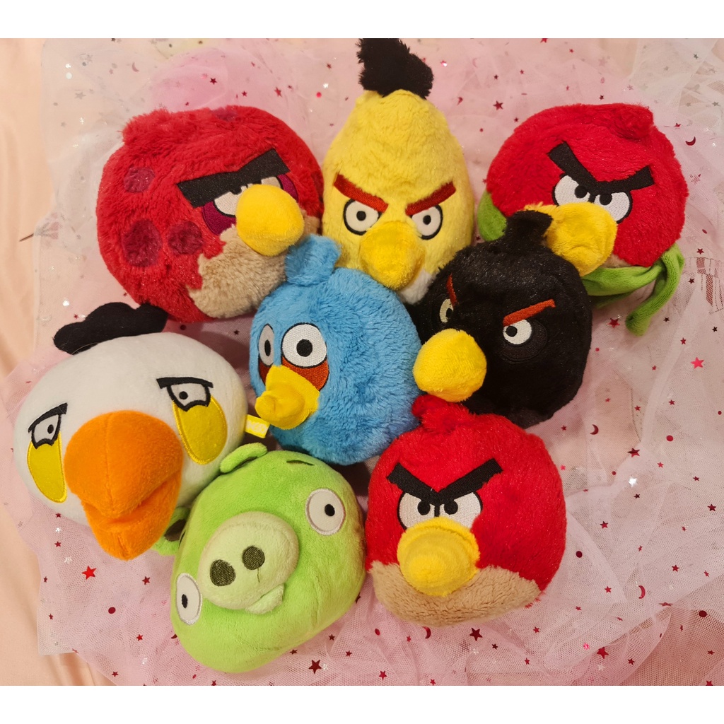 Gấu bông Angry Birds những chú chim điên loạn trò chơi hot 8-10cm lông xù nhẹ