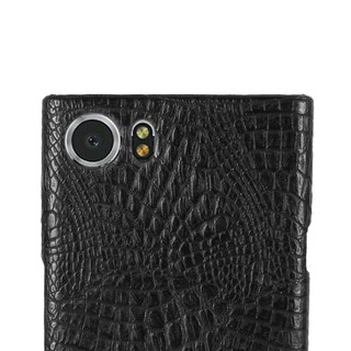 For BlackBerry KEYone Case Luxury Vintage Crocodile Pattern PU Leather