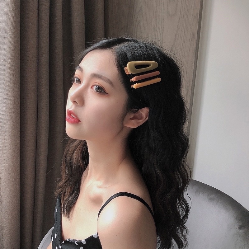 Kẹp tóc mái set 3 cái mèo kitty phong cách hàn quốc dễ thương TÍM STORE phụ kiện tóc bé gái