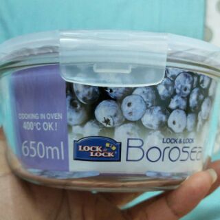Bộ 2 hộp thủy tinh lock&lock 650ml