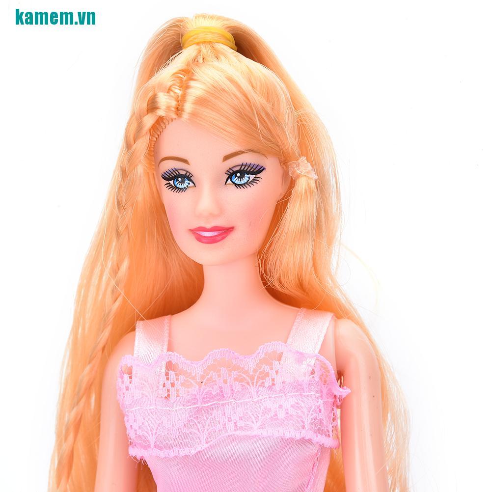 BARBIE Bộ Búp Bê Gia Đình 4 Người 1 Bố / 1 Mẹ / 2 Little Girl