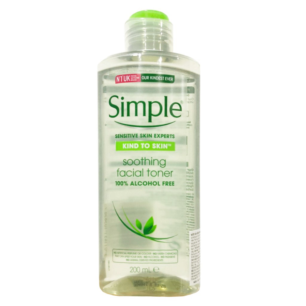 Nước hoa hồng Simple Kind to Skin Soothing Facial Toner 200ml | BigBuy360 - bigbuy360.vn