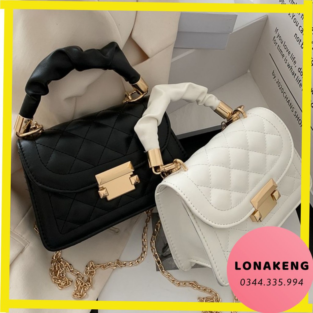 Túi Xách Nữ Thời Trang  💖FreeShip 50k💖Túi Xách Mini Có  Dây Đeo Chéo Quai Nhúm 19CM- TX2841 SIÊU HOT HIT | BigBuy360 - bigbuy360.vn