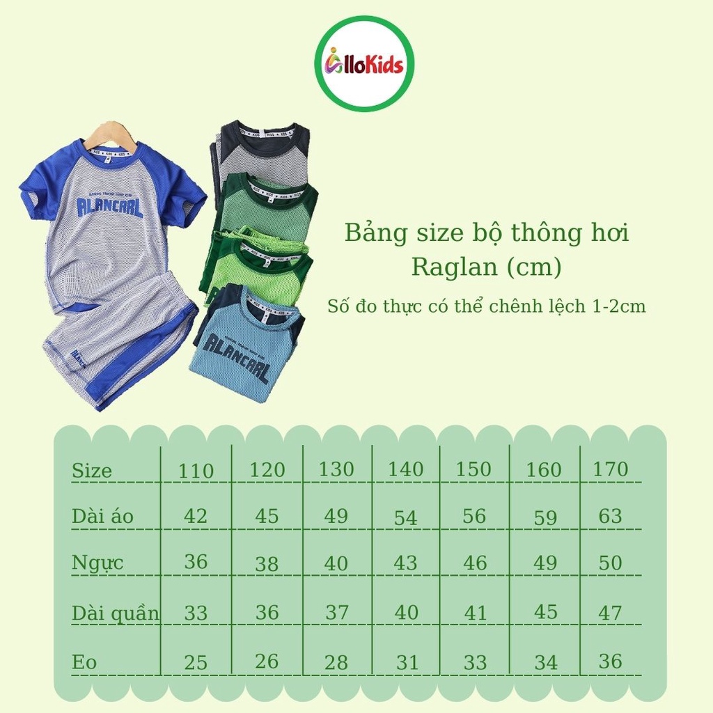 15-55kg Bộ thể thao thông hơi size đại cho bé trai #raglan