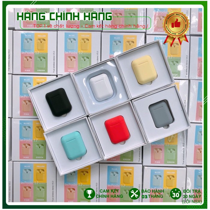 Tai Nghe Bluetooth i12 TWS Bản Full Chức Năng Cảm Biến Vân Tay Bảo Hành 1 đổi 1 trong 30 ngày | BigBuy360 - bigbuy360.vn