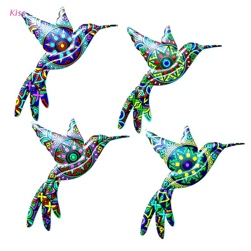 Chim Ruồi Bằng Sắt Treo Tường Trang Trí Màu Sắc Tươi Sáng