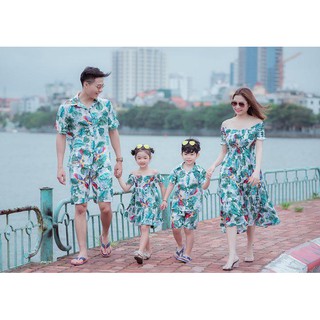 Đồng phục đi biển, sét họa tiết mẫu 01 Đại Bàng