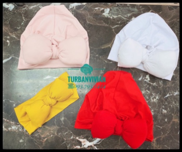 Turban độc đáo nơ siêu to, siêu phồng