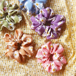 Ốc Sên Shop - Scrunchie hoa cúc mềm