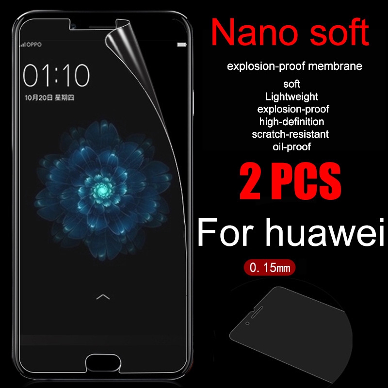 Set 2 Kính Cường Lực Nano Chống Cháy Nổ Cho Huawei Honor V9 Play V10 V20 8 9 10 Lite 9i 8x 20 Pro