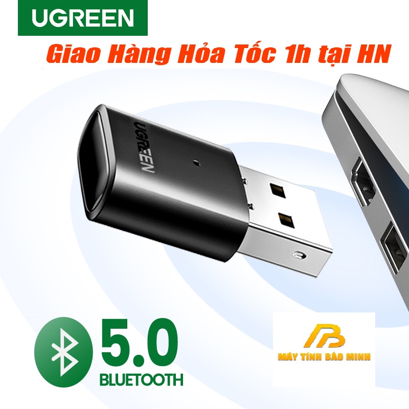 USB Bluetooth 5.0 Ugreen 80889 Hỗ trợ Nintendo Swtich/ PS4 - Hàng Chính hãng