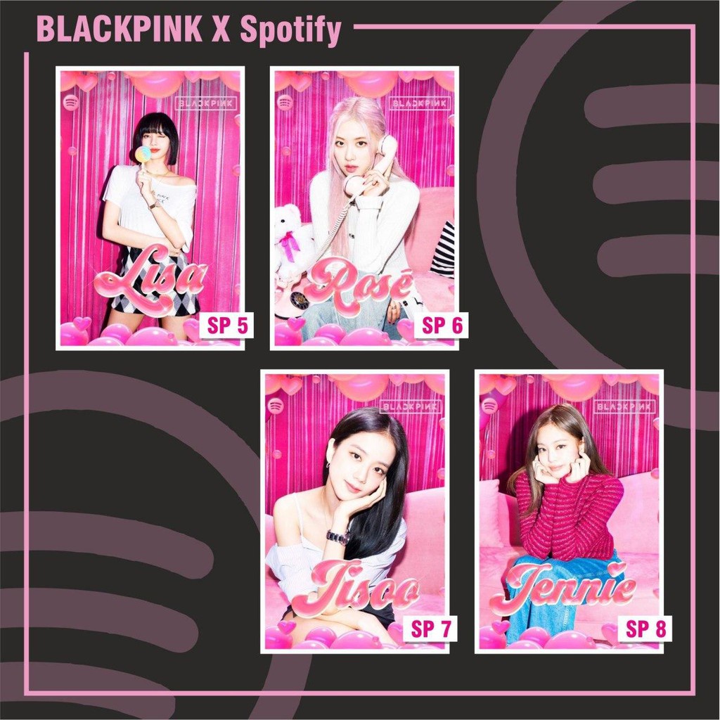 POSTER A4 DÁN TƯỜNG BLACKPINK X SPOTIFY