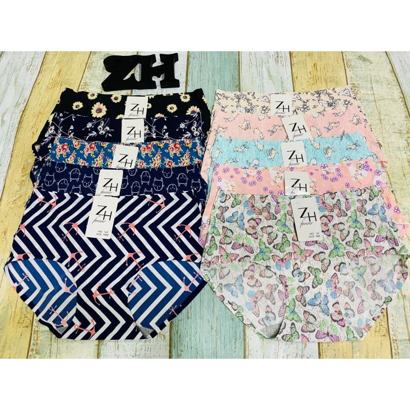 ZH 143 Set quần chip Su đúc thái hoạ tiết hoa