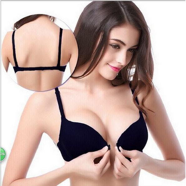 Áo lót nữ su trơn, Áo ngực cài trước có gọng nâng ngực Cao cấp - Mã áo lót cài trước 1501