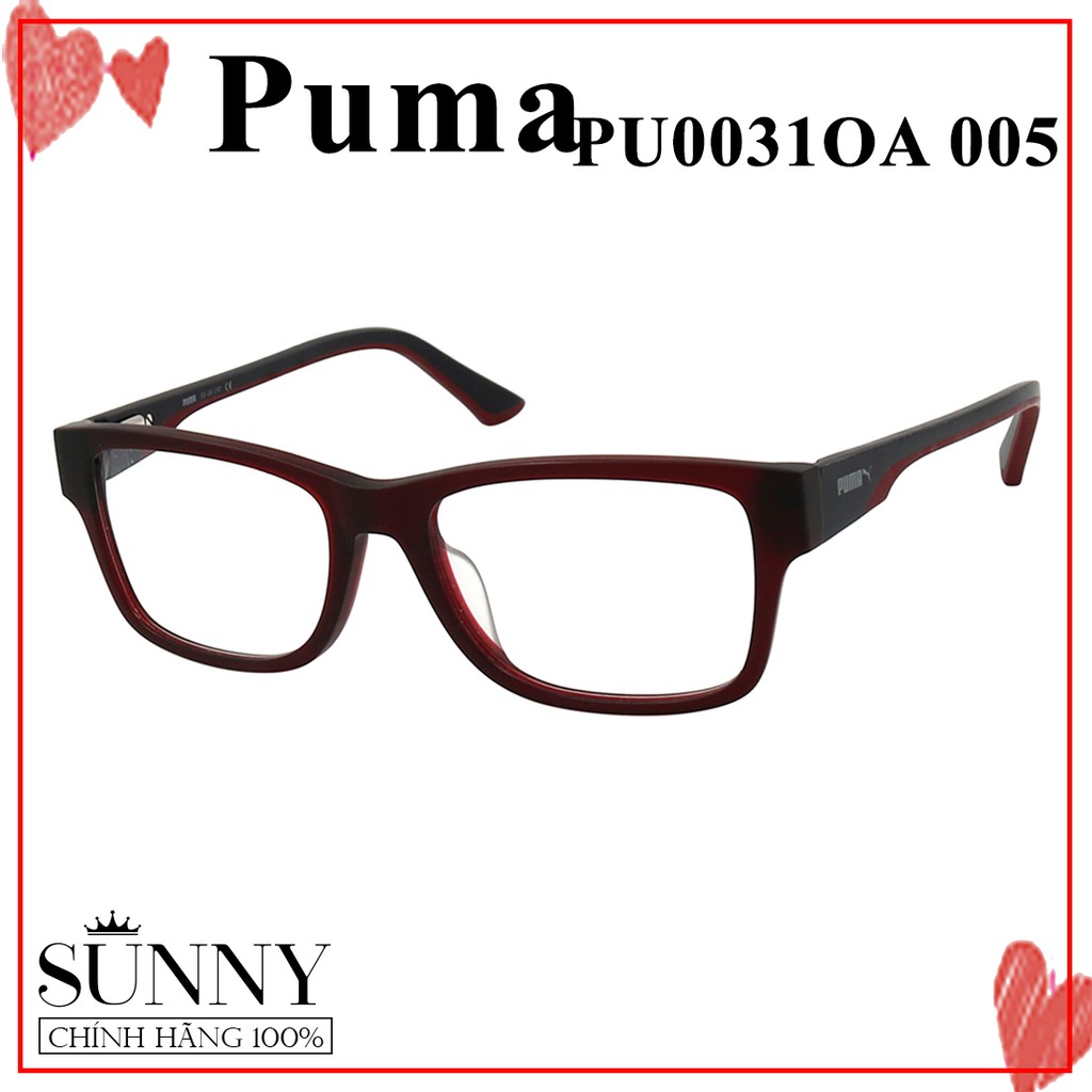 Gọng kính nam nữ chính hãng Puma PU0031OA màu sắc thời trang, thiết kế dễ đeo bảo vệ mắt