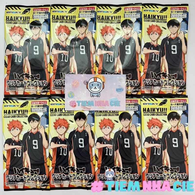 Thẻ nhân phẩm Haikyuu Chàng Khổng Lồ Tí Hon clear gum