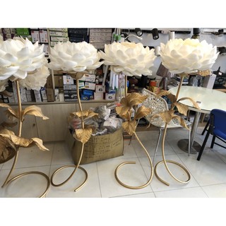 Trụ hoa giấy trang trí spa, trang trí backdrop Guydecor TH005