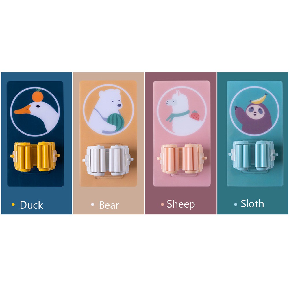 Daphne Set 2 Móc Treo Cây Lau Nhà Gắn Tường Tự Dính Tiện Dụng