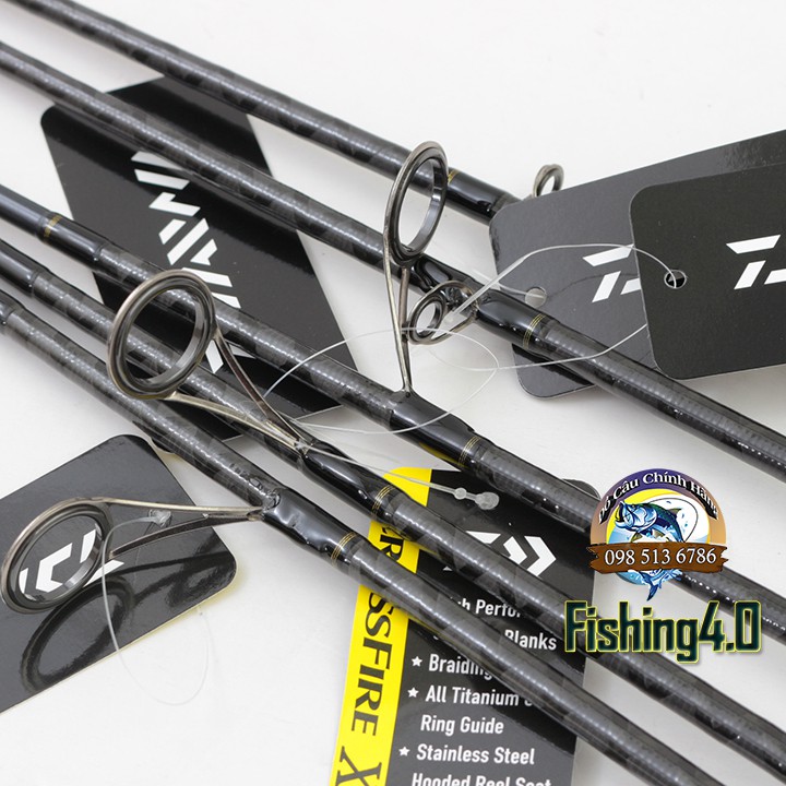 CẦN CÂU LURE DAIWA CROSSFIRE X Máy Đứng Máy Ngang - CARBON XOẮN X- CHÍNH HÃNG DAIWA