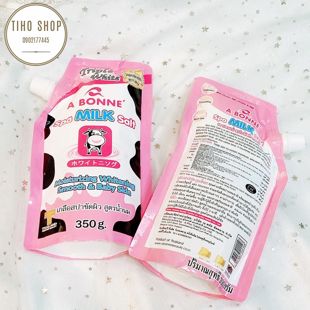 Muối tắm sữa bò A Bonne Spa Milk Salt Thái Lan - Muối tắm tẩy tế bào chết, trắng da | BigBuy360 - bigbuy360.vn