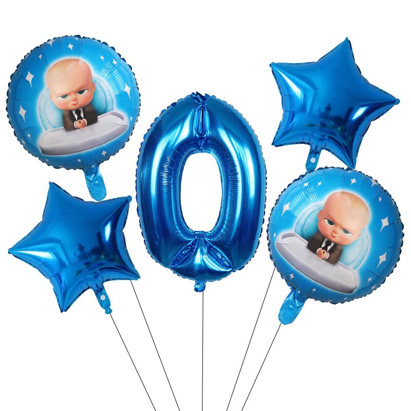 Gói 5 Bong Bóng Hình Số 30 Inch Trang Trí Tiệc Sinh Nhật Cho Bé