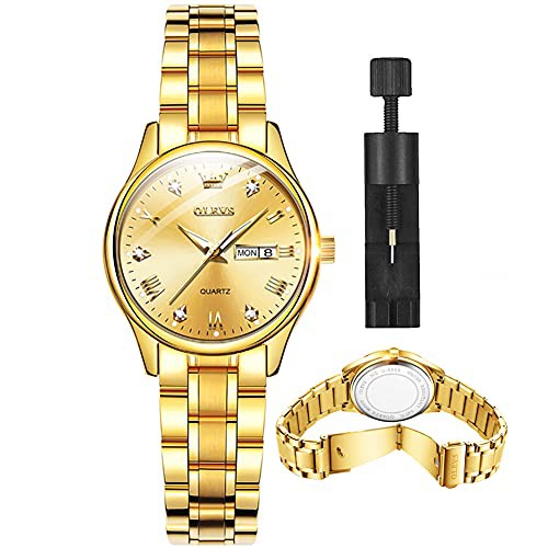 Đồng hồ nữ đẹp, Fullbox chính hãng Olevs, dây thép không gỉ, rất bền màu, mặt kính chống trầy xước, chống nước 3ATM tốt