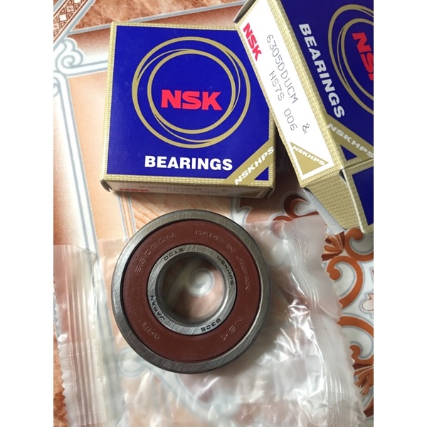 Vòng bi, bạc đạn Nhật NSK 6305 DDUCM nhập khẩu sử dụng cho động cơ vòng tua lớn, chịu tải nặng