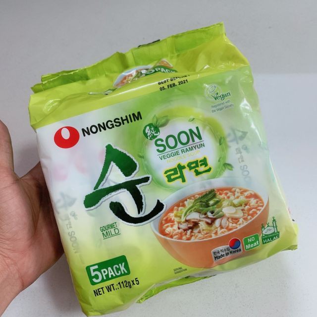 (HCM) Mỳ chay từ rau nấm Nongshim Hàn Quốc