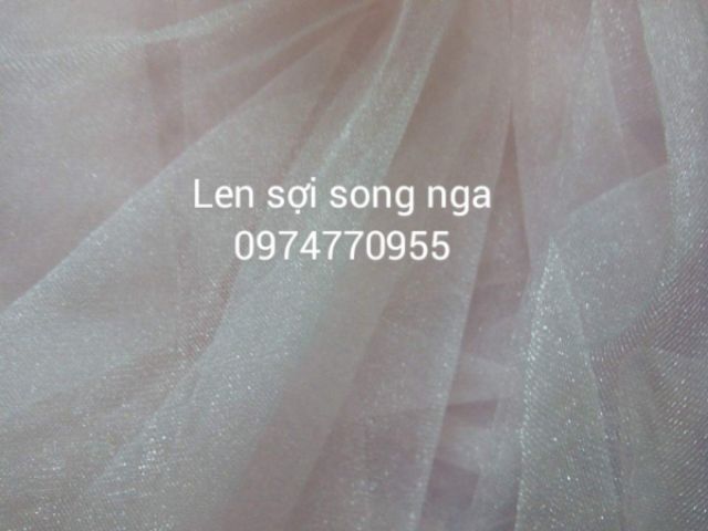 Vải voan lưới ánh nhũ