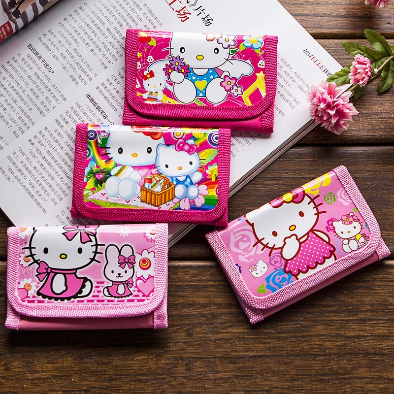 Dễ thương hoạt hình trẻ em ví Anime ba lần Zero Wallet