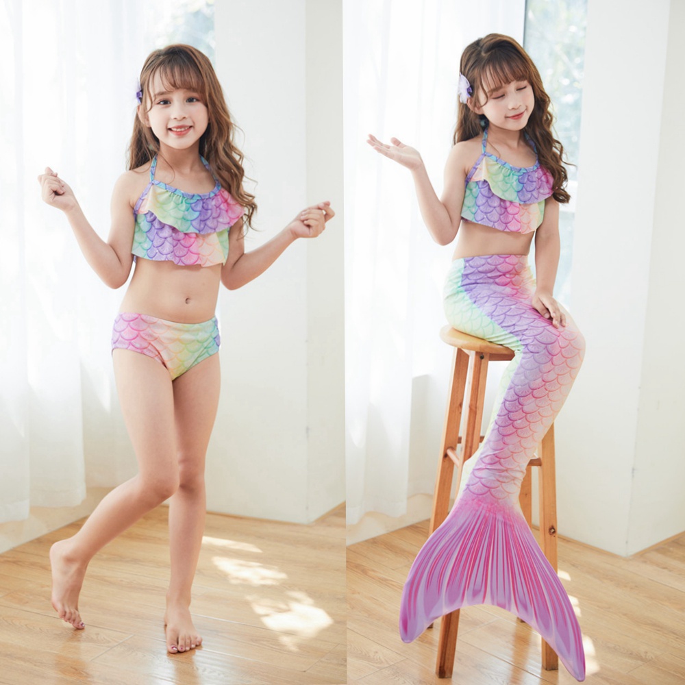 Set Đồ Bơi Nàng Tiên Cá 4 Món Cho Bé Gái