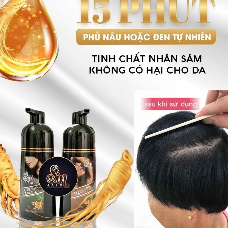 DẦU GỘI PHỦ BẠC Sin Hair TẠI NHÀ - CHÍNH HÃNG NHẬT BẢN