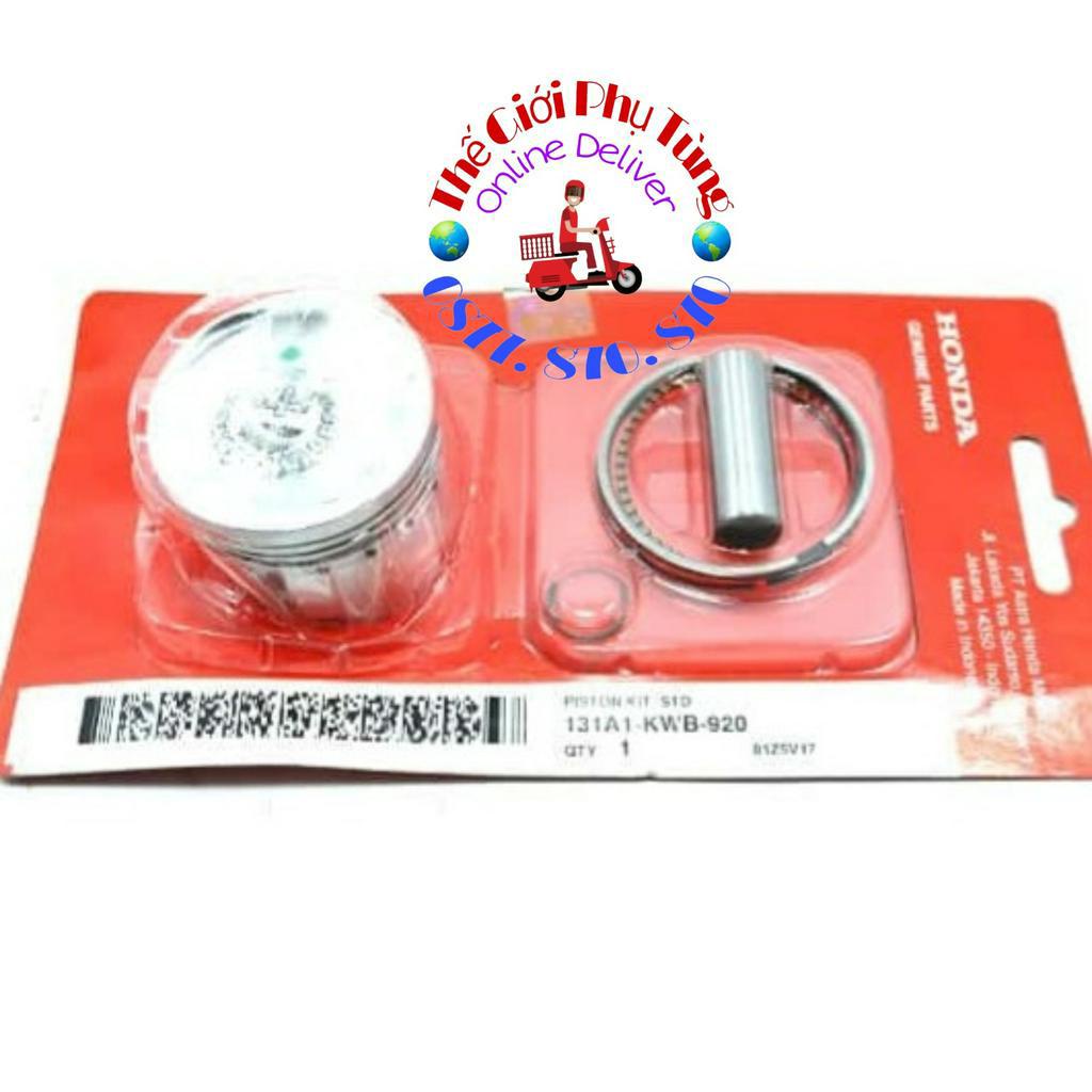 Piston bạc Wave S 110 zin Honda Indonesia - 131A1-KWB-920/ 131A2-KWB-920/ 131A3-KWB-920/ 131A4-KWB-920