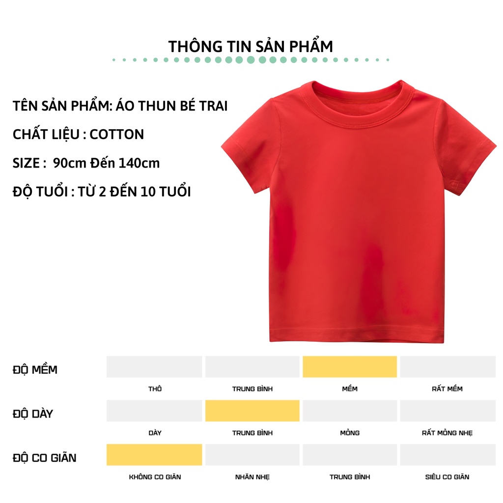 Áo thun bé trai bé gái ngắn tay 27Kids áo cộc nam nữ 100% Cotton cho trẻ từ 2-10 tuổi BSTS17