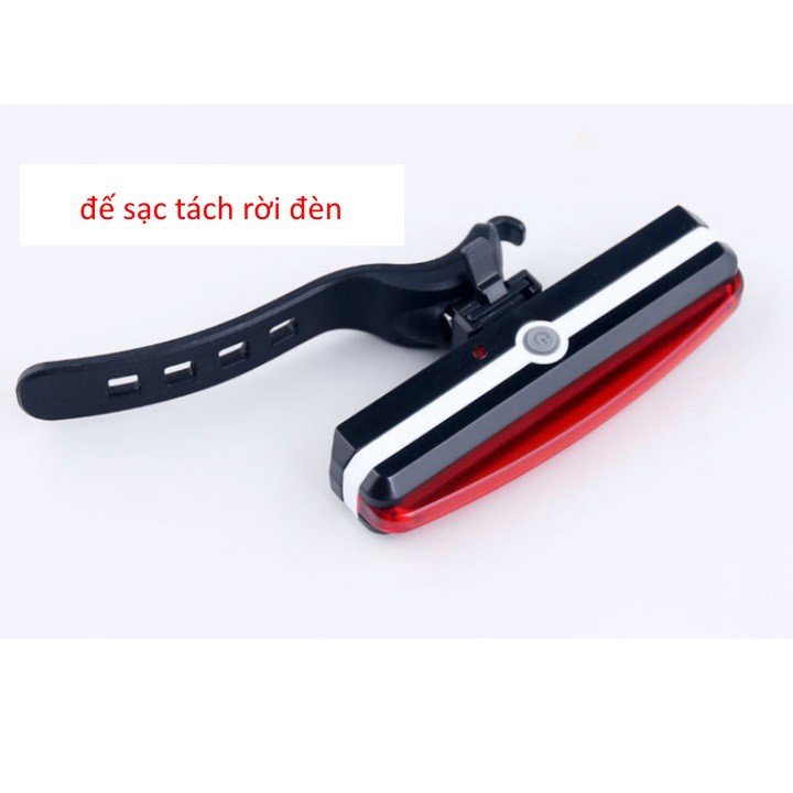 Đèn hậu xe đạp hàng cao cấp chống nước nháy 2 màu xanh đỏ kết hợp bmn02